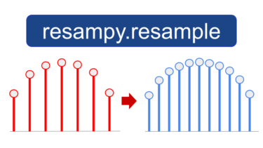 Python で音声データのリサンプリング(resampy.resample)