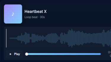 wavesurfer.js で音データの波形表示